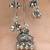 Oxidised Silver Look Long Chain Jhumka Earrings for Women with Artificial Stones & Pearl Drops