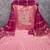 peach weaved shimmer butti unstitched dress material 