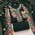 green embroidered rayon unstitched dress material 