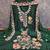 green embroidered rayon unstitched dress material 