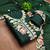 green embroidered rayon unstitched dress material 