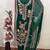 green embroidered rayon unstitched dress material 