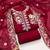 maroon embroidered rayon unstitched dress material 
