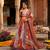 RED SEQUINS ZARI EMROIDERY WORK ORGANZA LEHENGA CHOLI SET FOR WOMEN'S