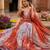 RED SEQUINS ZARI EMROIDERY WORK ORGANZA LEHENGA CHOLI SET FOR WOMEN'S