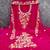 pink embroidered rayon unstitched dress material 
