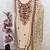 beige embroidered roman silk unstitched dress material 