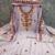 lavender embroidered roman silk unstitched dress material 