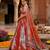 RED SEQUINS ZARI EMROIDERY WORK ORGANZA LEHENGA CHOLI SET FOR WOMEN'S