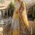 YELLOW SEQUINS ZARI EMROIDERY WORK ORGANZA LEHENGA CHOLI SET FOR WOMEN'S