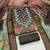 brown printed cotton butti unstitched dress material 