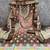 brown printed cotton butti unstitched dress material 