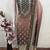 brown printed cotton butti unstitched dress material 