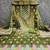 green printed cotton butti unstitched dress material 