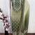 green printed cotton butti unstitched dress material 