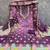 purple printed cotton butti unstitched dress material 