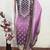 purple printed cotton butti unstitched dress material 