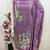 lavender embroidered roman silk unstitched dress material 