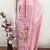 pink embroidered roman silk unstitched dress material 
