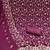 magenta embroidered georgette unstitched dress material 