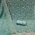 sea green embroidered georgette unstitched dress material 