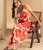 Women Floral Printed Regular Pure Cotton Kurta with Trousers