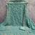 sea green embroidered georgette unstitched dress material 