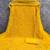 yellow  embroidered georgette unstitched dress material 