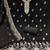 black embroidered georgette unstitched dress material 