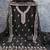 black embroidered georgette unstitched dress material 