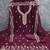 magenta embroidered georgette unstitched dress material 
