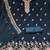 teal blue embroidered georgette unstitched dress material 