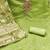 green weaved shimmer silk unstitched dress material 