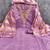 lavender weaved shimmer silk unstitched dress material 
