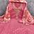 pink weaved shimmer silk unstitched dress material 