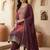 Women Ombre Dyed Regular Sequinned Kurta with Trousers & With Dupatta