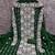 green embroidered georgette unstitched dress material 