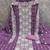 lavender embroidered georgette unstitched dress material 
