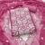 pink embroidered georgette unstitched dress material 