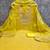 yellow weaved shimmer silk unstitched dress material 