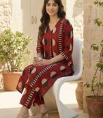 Women Printed Regular Pure Cotton Kurta with Trousers