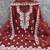 rust embroidered pv roman silk unstitched dress material 