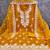 mustard embroidered pv roman silk unstitched dress material 