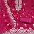 pink embroidered pv roman silk unstitched dress material 