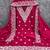 pink embroidered jalpari cotton unstitched dress material 