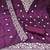 purple embroidered jalpari cotton unstitched dress material 