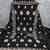 black embroidered vichitra silk unstitched dress material 