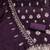 purple embroidered vichitra silk unstitched dress material 