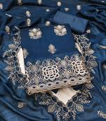 beige printed linen cotton unstitched dress material 