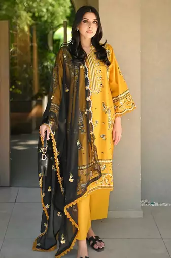 Yellow roman embroidered palazzo suit set